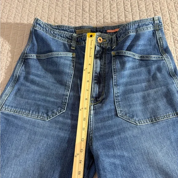 Pilcro Dark Carpenter Wide Leg Jeans - Picture 9 of 11